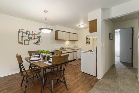 Spacious Kitchen and Dining rooms at Eastwood Village Apartments in Clinton Township, MI